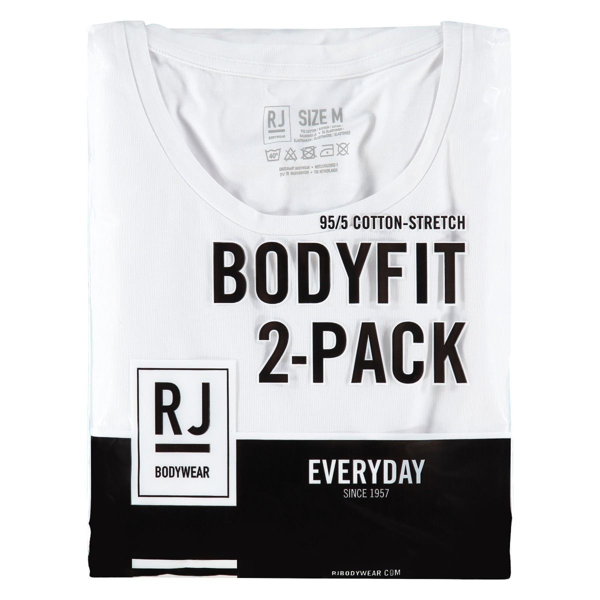 RJ BODYWEAR MAASTRICHT BODY FIT O-NECK 37-050 WHITE