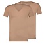 RJ BODYWEAR MADRID T-SHIRT DEEP V-NECK 37-063 NATURAL