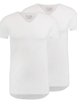 RJ Bodywear DEN BOSCH BODY FIT REGULAR V-NECK WHITE