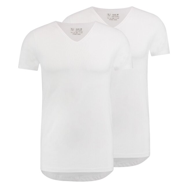 RJ BODYWEAR DEN BOSCH BODY FIT REGULAR V-NECK WHITE