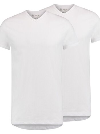 RJ BODYWEAR GOUDA THIN V-NECK 37-044 WHITE