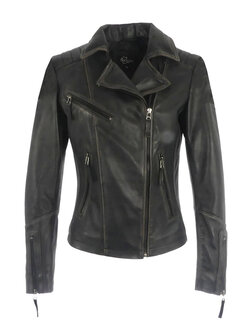 DEKKERS LIA 100% LAMB LEATHER STONE EFFECT BLACK