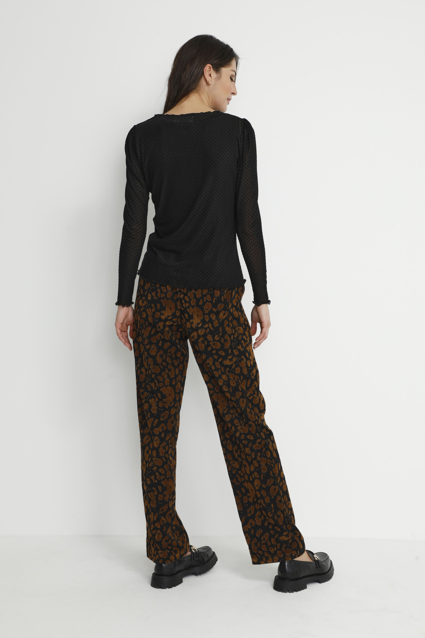 CREAM 10610424 Crurana ls tshirt pitch black