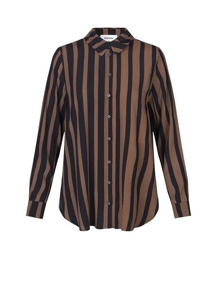MODSTRÖM 56458 Aliciamd print shirt bold sienna stri