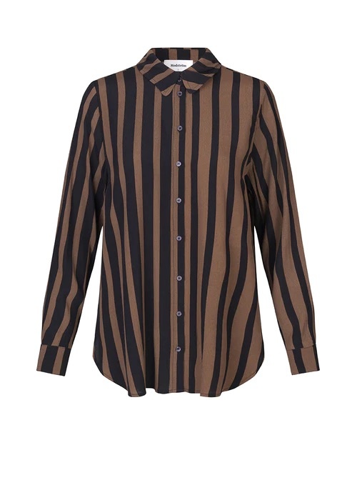 MODSTRÖM 56458 Aliciamd print shirt bold sienna stri