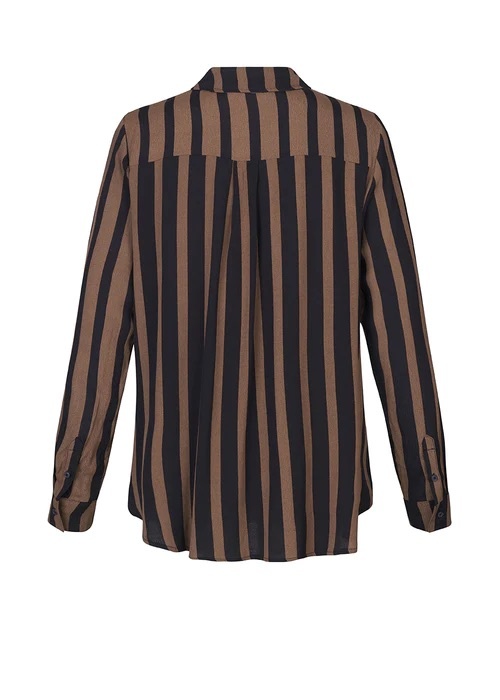 MODSTRÖM 56458 Aliciamd print shirt bold sienna stri