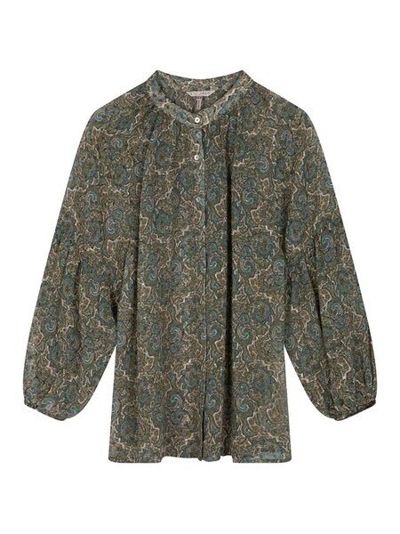 ESQUALO F22.15525 Blouse puff slv hideaway print print