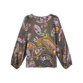 ESQUALO F22.15511 Blouse r-neck elements print print