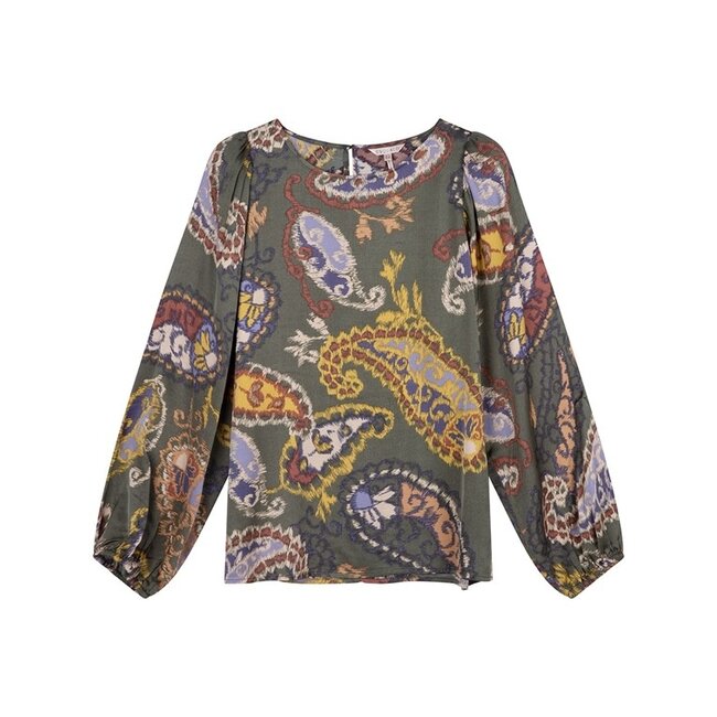 ESQUALO F22.15511 Blouse r-neck elements print print