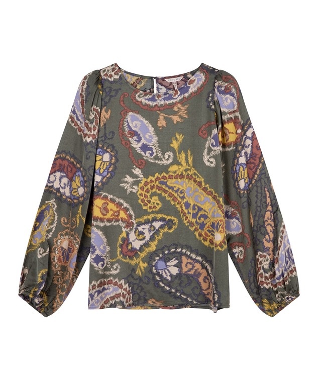ESQUALO F22.15511 Blouse r-neck elements print print