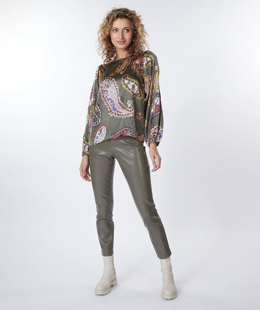 ESQUALO F22.15511 Blouse r-neck elements print print