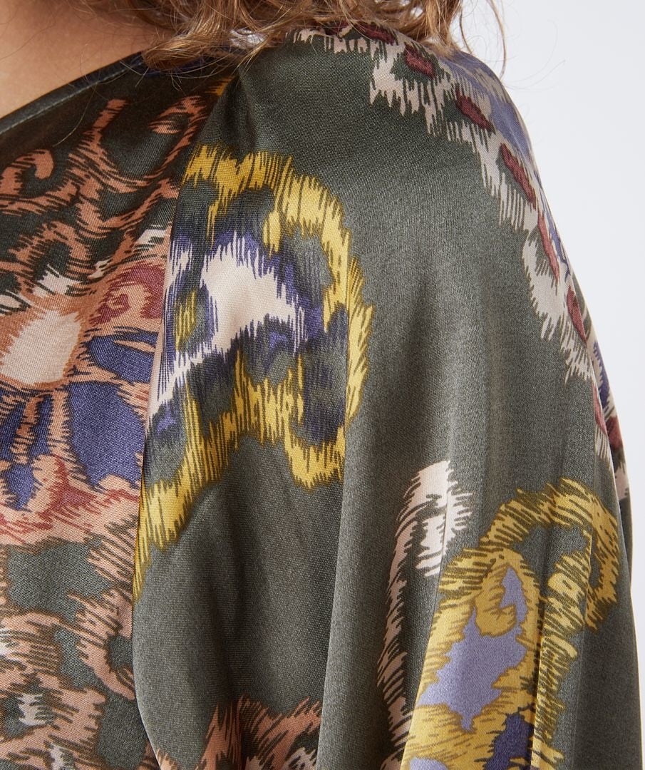 ESQUALO F22.15511 Blouse r-neck elements print print