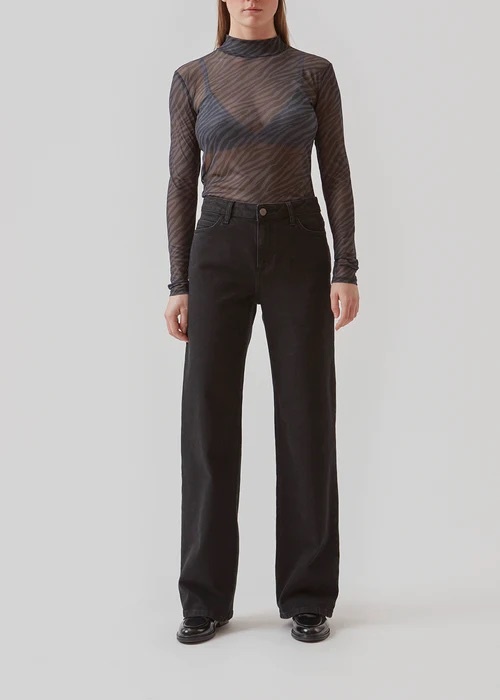 MODSTRÖM 56534 Aylamd print top rainy zebra