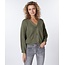 ESQUALO F22.07519 Cardigan v-neck leaf green