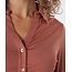 ESQUALO F22.30502 Blouse fancy pleats copper brown