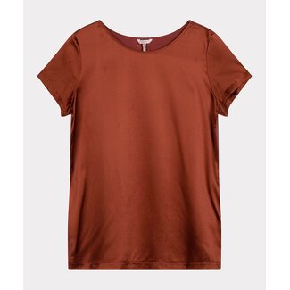 ESQUALO F22.33500 T-shirt silk copper brown