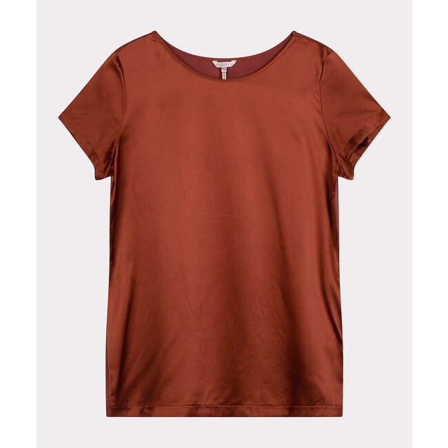 ESQUALO F22.33500 T-shirt silk copper brown