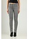 BIANCO 222806 Azurite bla black check boyfriend trouser