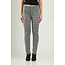 BIANCO 222806 Azurite bla black check boyfriend trouser