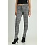 BIANCO 222806 Azurite bla black check boyfriend trouser