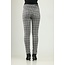 BIANCO 222806 Azurite bla black check boyfriend trouser