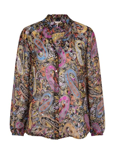 ESQUALO W22.14712 Blouse v-neck paisley party print