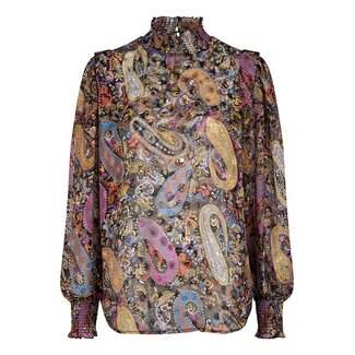 ESQUALO W22.14711 Blouse smock paisley party print