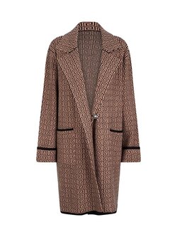 ESQUALO W22.07703 Cardigan blazer graphic jacquard