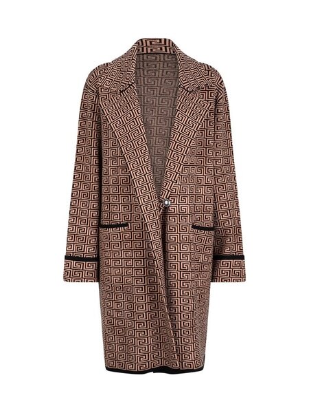 ESQUALO W22.07703 Cardigan blazer graphic jacquard