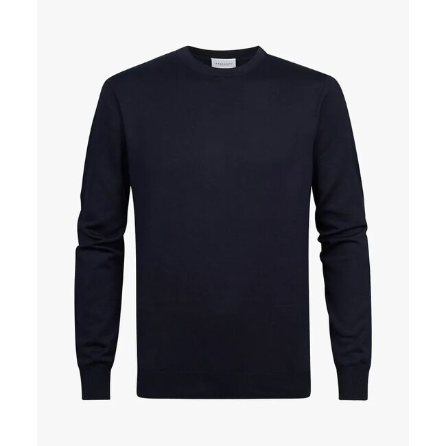 PROFUOMO Navy tech crewneck PPTJ30033A