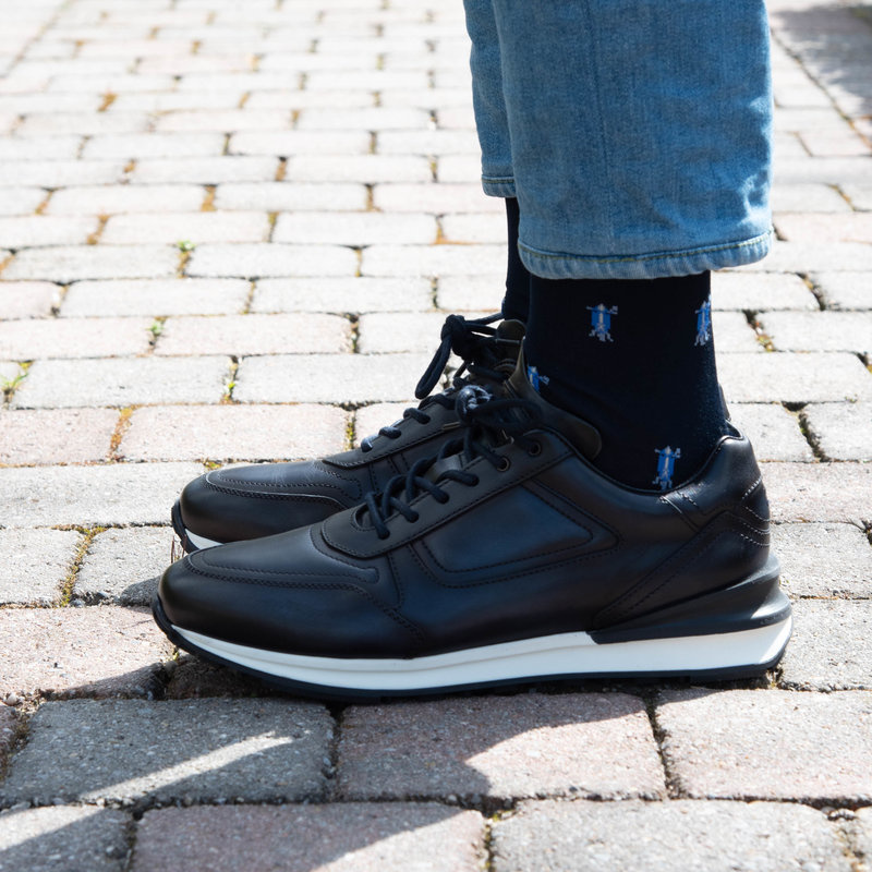 CARLO LANZA Herensokken blauwe scooter 500-59 | Carlo Lanza