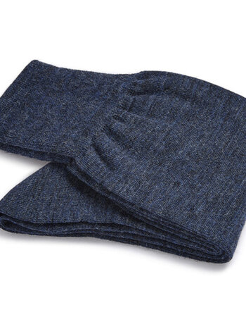 CARLO LANZA Blauwe wollen herensokken 200-290| Carlo Lanza