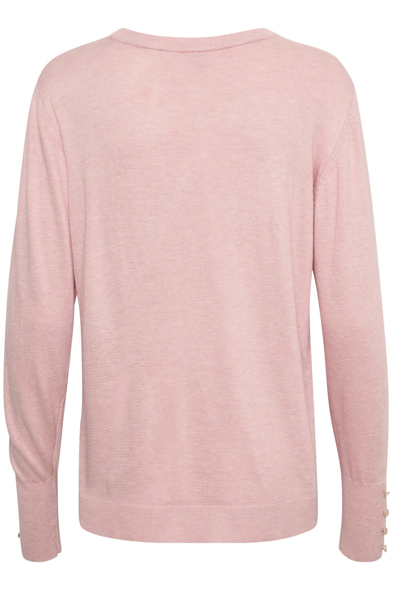 CULTURE 50109309 Annemarie button pullover pale mauve mel