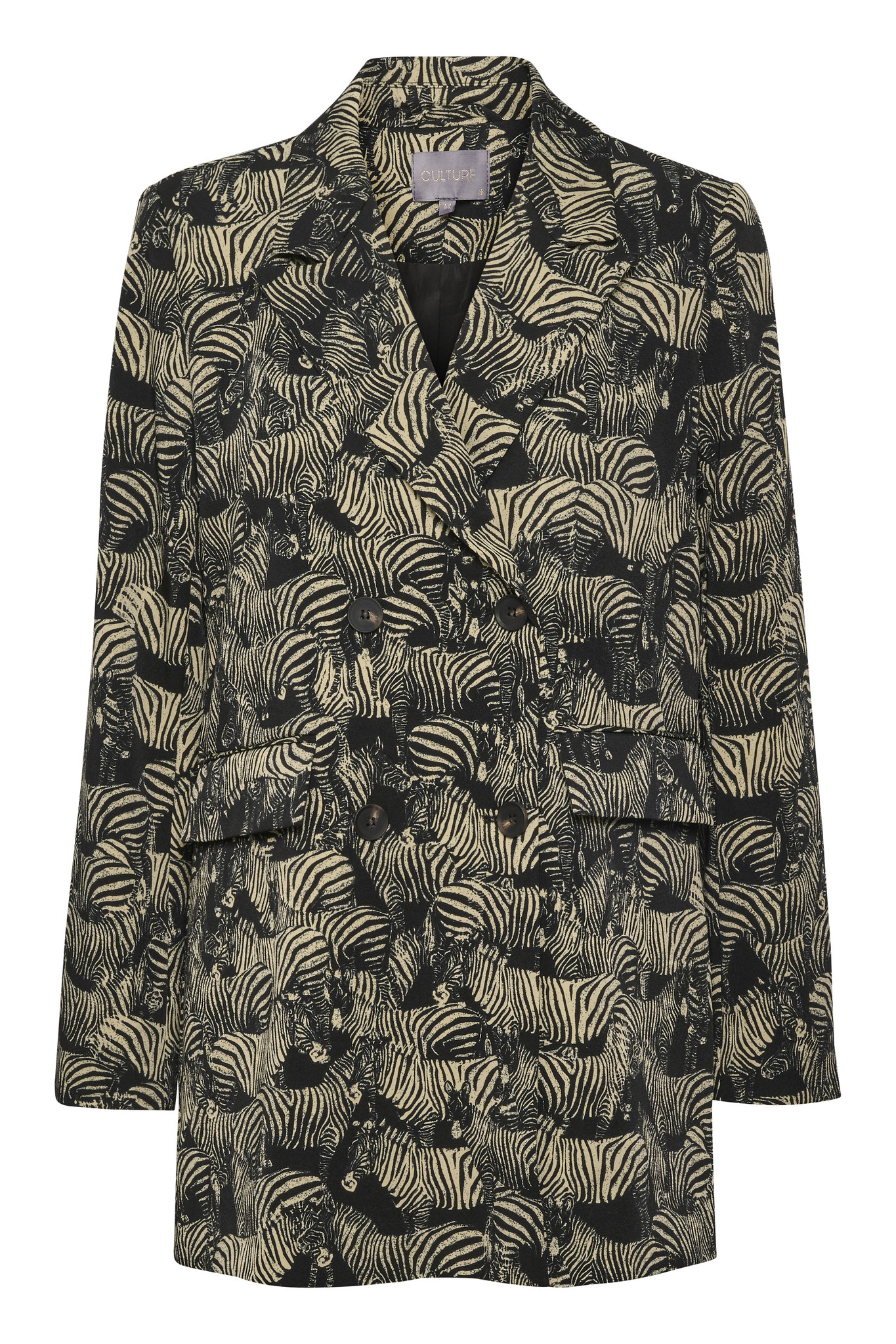 CULTURE 50109274 Melania zebra blazer black