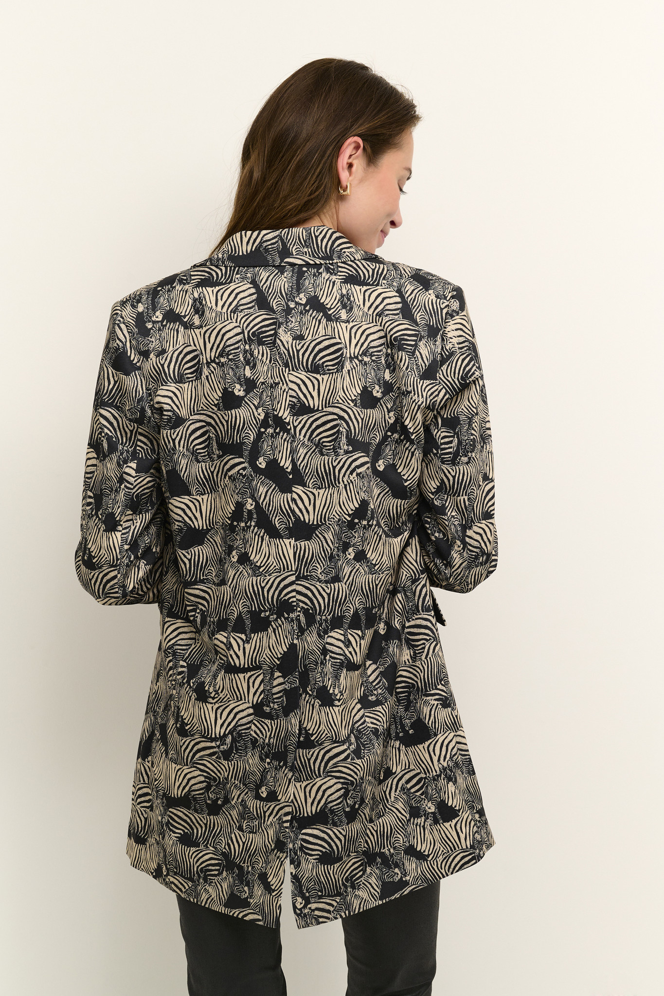 CULTURE 50109274 Melania zebra blazer black