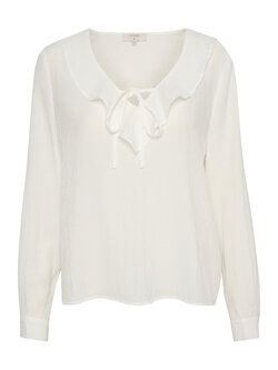 CREAM 10610920 Crrula blouse snow white
