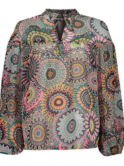 Geisha 33269-20 Top black-pinkcombi