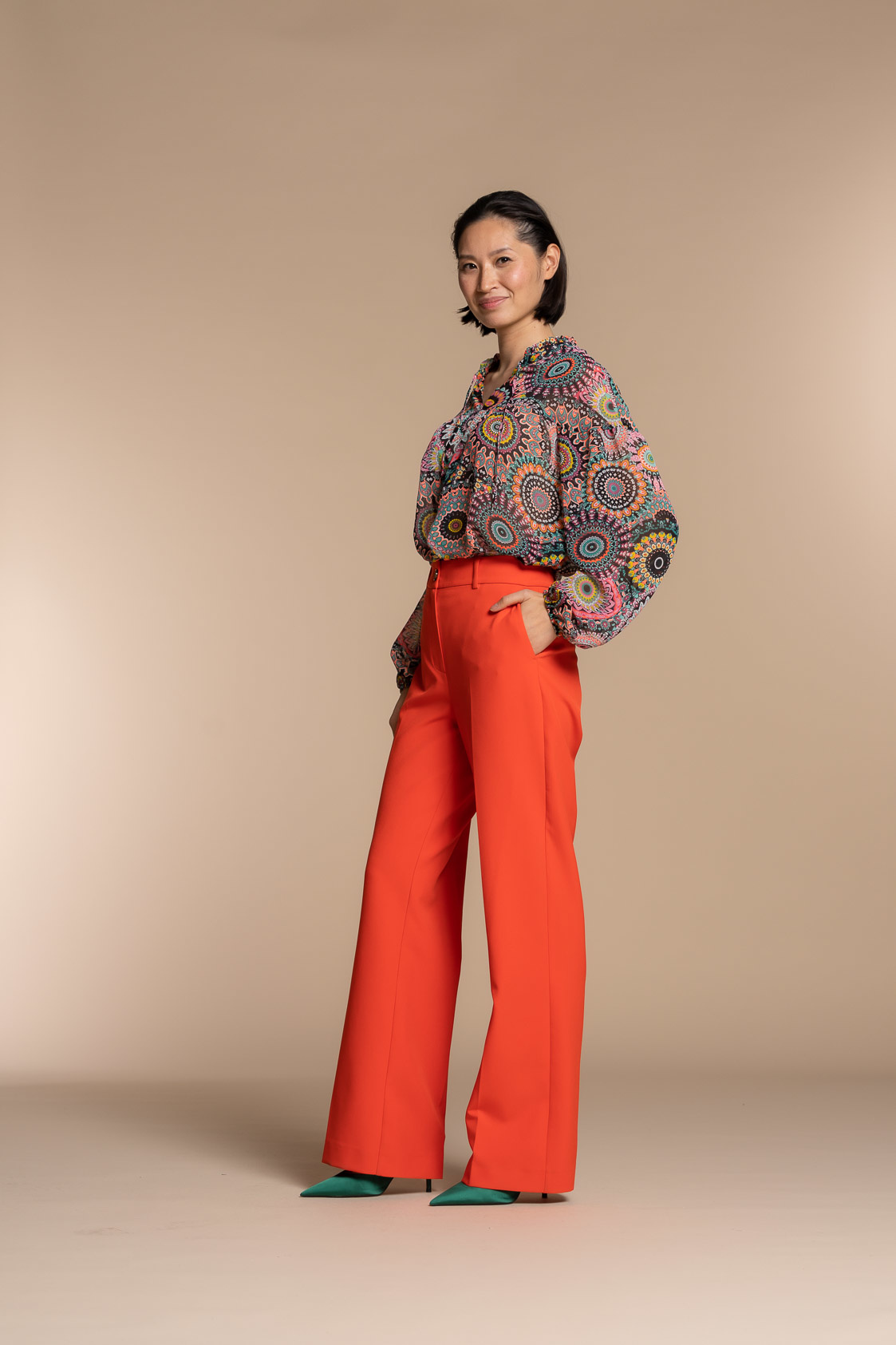 GEISHA 33269-20 Top black-pinkcombi