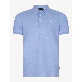 CAVALLARO 116231008 Basic polo light blue melange