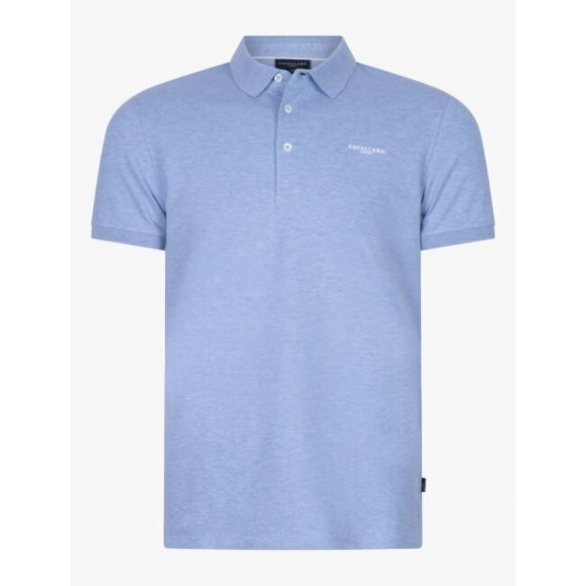 CAVALLARO 116231008 Basic polo light blue melange