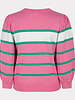 ESQUALO SP23.07008 Sweater stripes pink