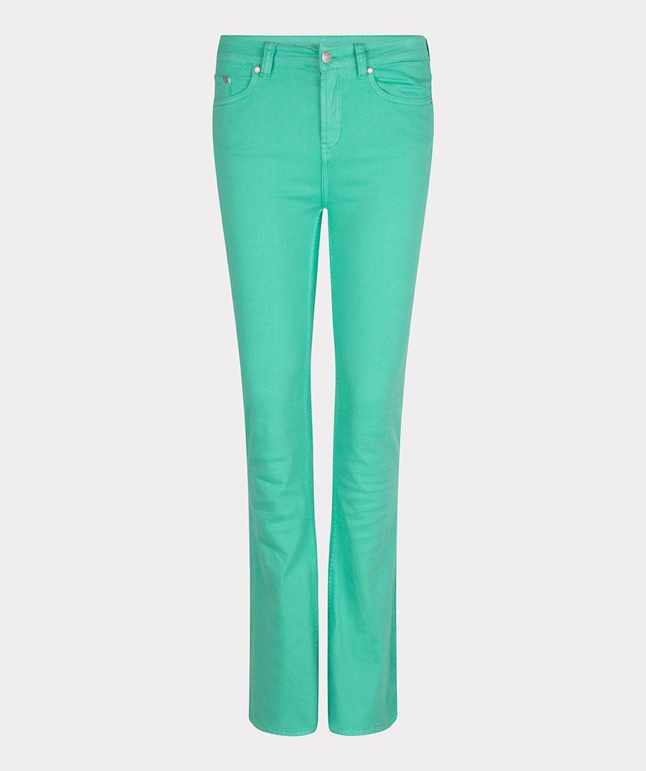 ESQUALO SP23.12017 Trousers flair colored jade