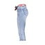 GEISHA 31003-10 Jeans capri + belt stonebleachdenim