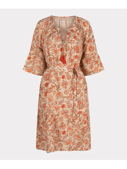 ESQUALO HS23.15206 Dress bohemian touch of sun print