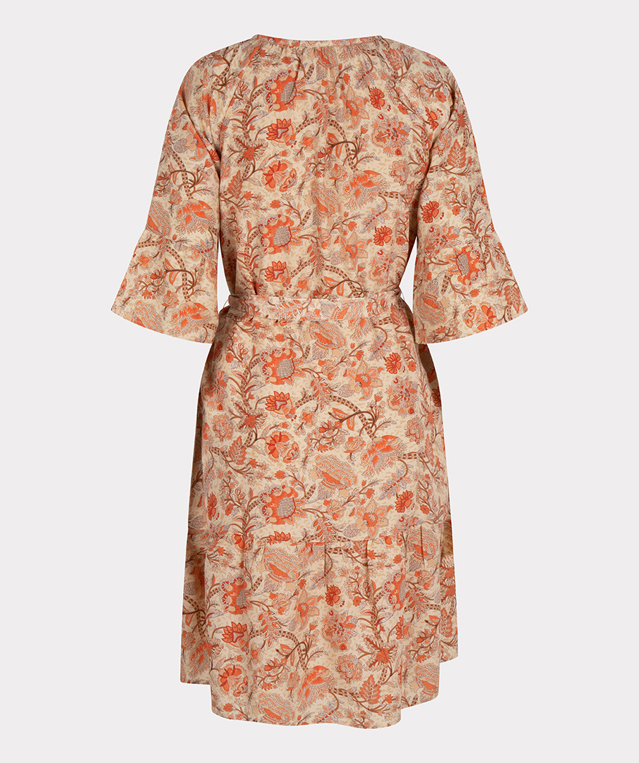 ESQUALO HS23.15206 Dress bohemian touch of sun print