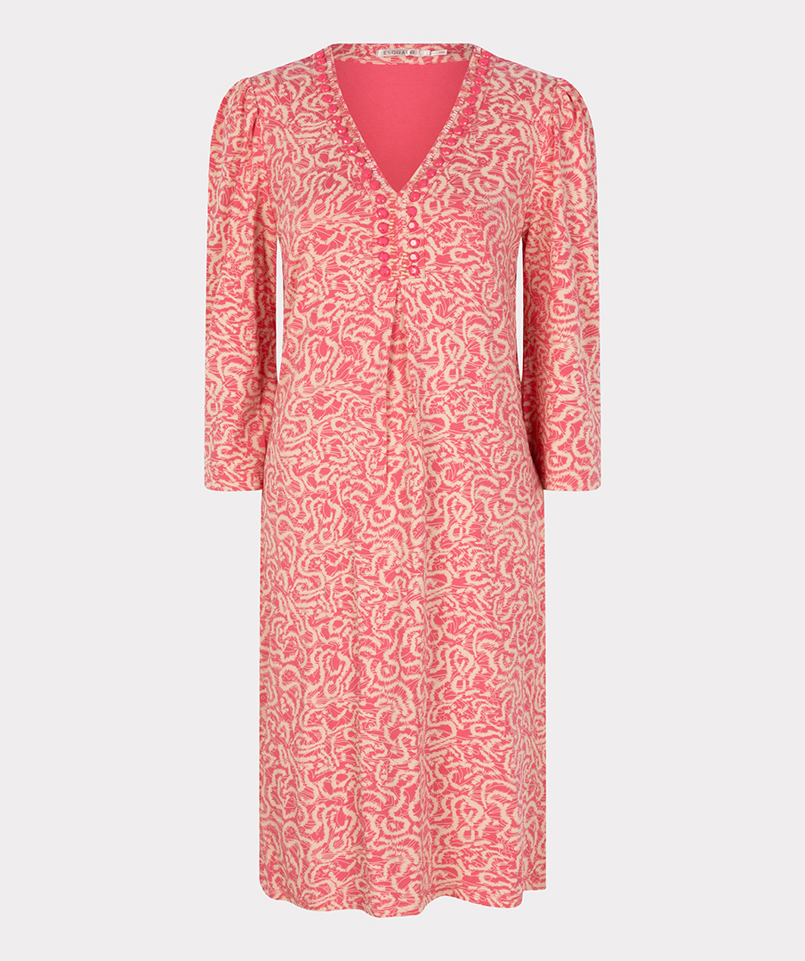 ESQUALO HS23.30211 Dress beads vibrant vacay print