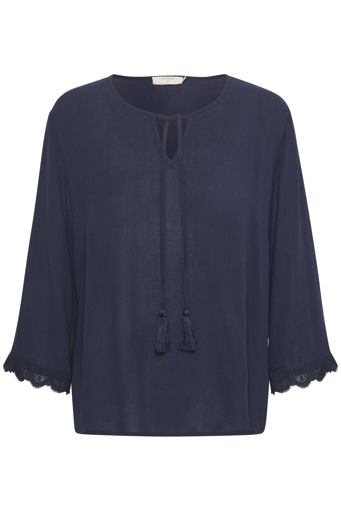 CREAM 10611713 Crbea 3/4 sleeve blouse total eclipse