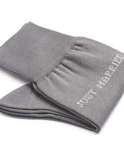 CARLO LANZA Grijze katoenen herensokken | Just Married