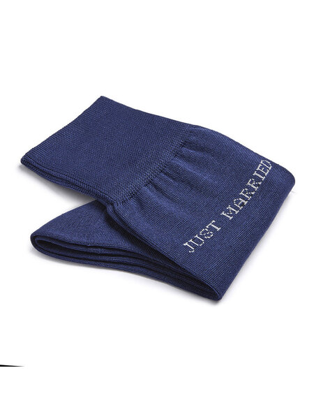 CARLO LANZA Blauwe katoenen herensokken | Just Married