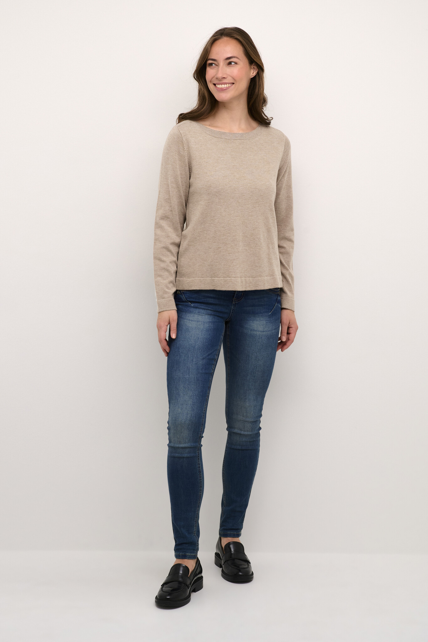 CREAM 10611709 Crdela knit pullover mountain trail m